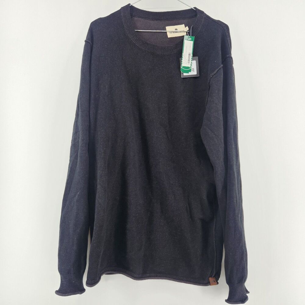 The Normal Brand Men's Black‎ XL 100% Cotton Jimmy Crewneck Sweater NWT